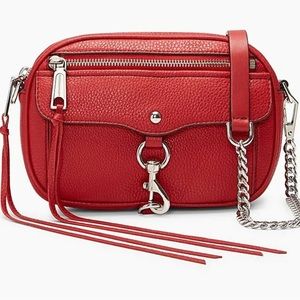 Rebecca Minkoff NWT Pebbled Leather Scarlet Blythe Xbody Shoulder Clutch